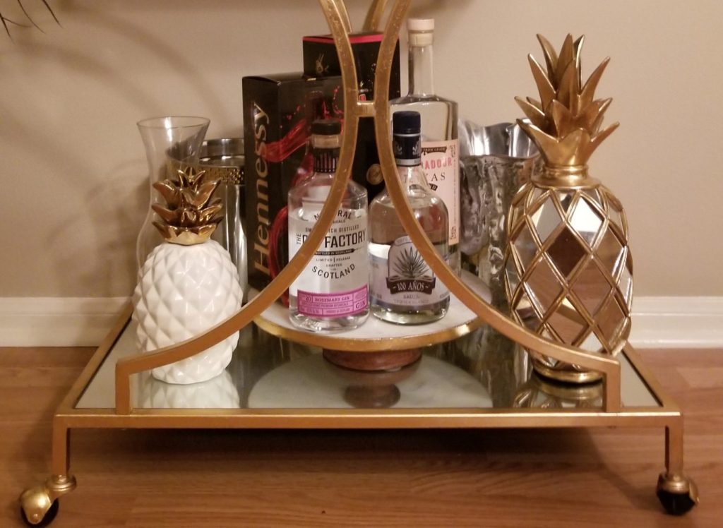 How to Style Your Gold Bar Cart - Lani Does It