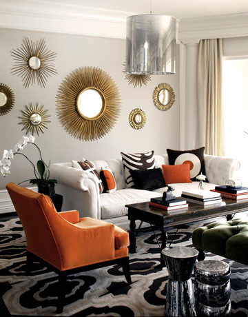 11 Gold Mirror Wall Galleries and Collages