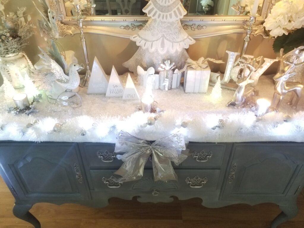 My Winter Wonderland Dining Room Christmas Decor Tour  - Lani Does It