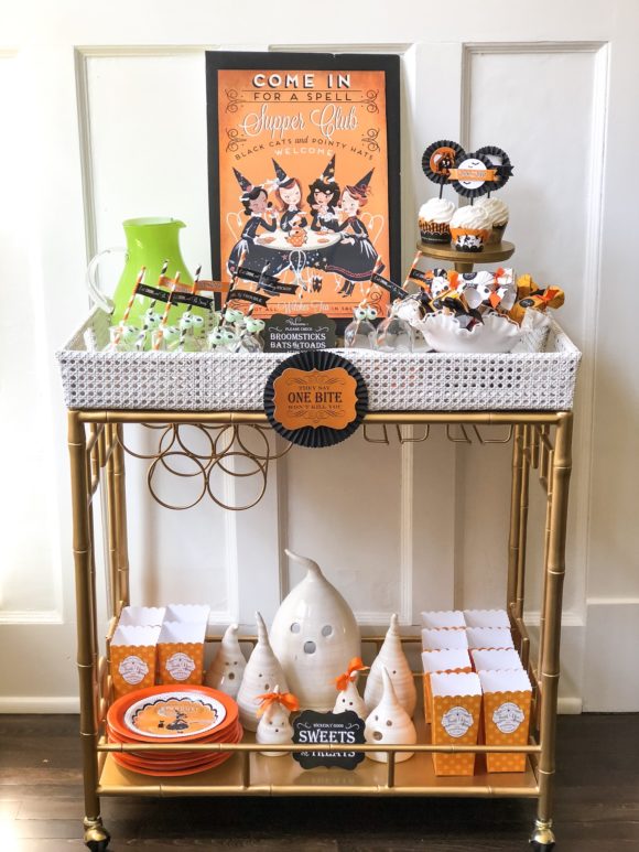 17 Halloween and Fall-O-Ween Bar Cart Styling Theme Ideas - Lani Does It