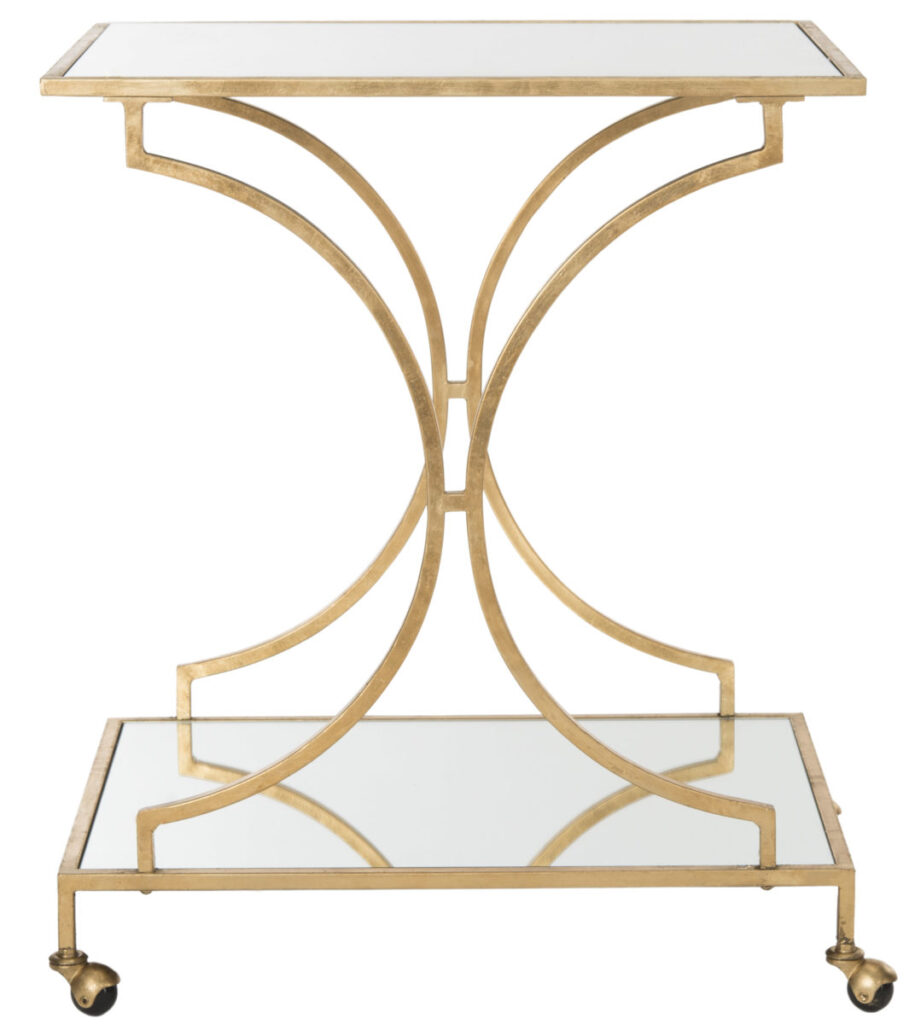 How To Style Your Gold Bar Cart