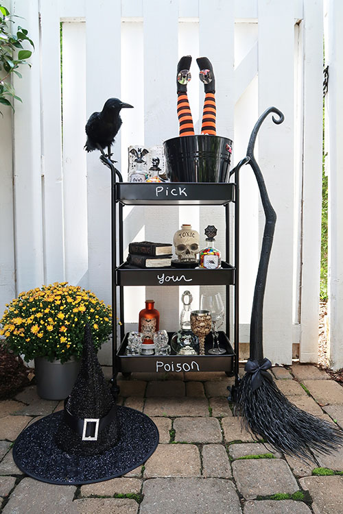 17 Halloween and Fall-O-Ween Bar Cart Styling Theme Ideas