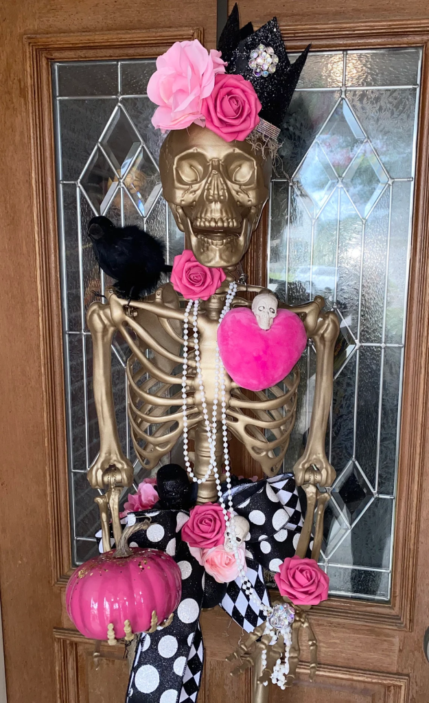 How to DIY Your Own Haunted 3D Skeleton Wall Mirror - Lani Does It