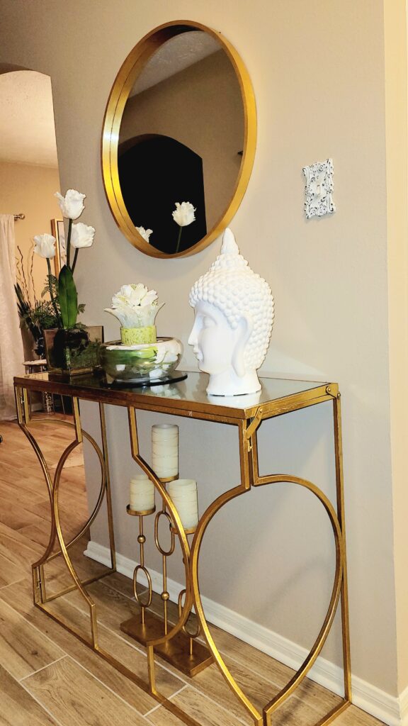 Glam Gold Hallway and Entryway Decor
