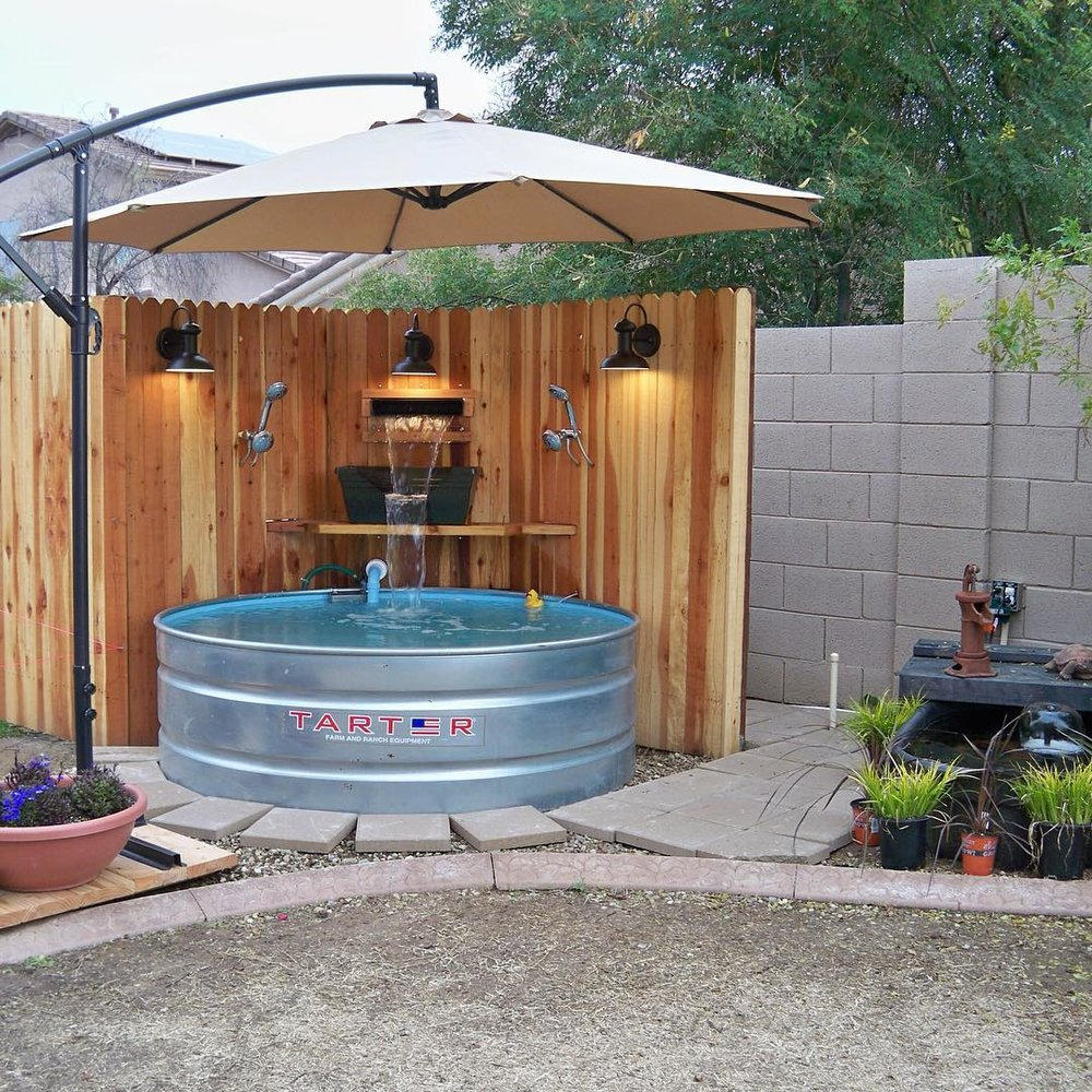 33 Coolest Backyard Ideas To Start Planning Now - Stock Tank Pool
