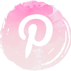 Pinterest Follow Me Logo - Blush Pink