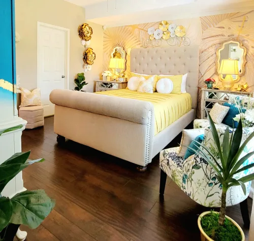 How A Tropical Mural Transformed My Bedroom Into A Luxury Oasis