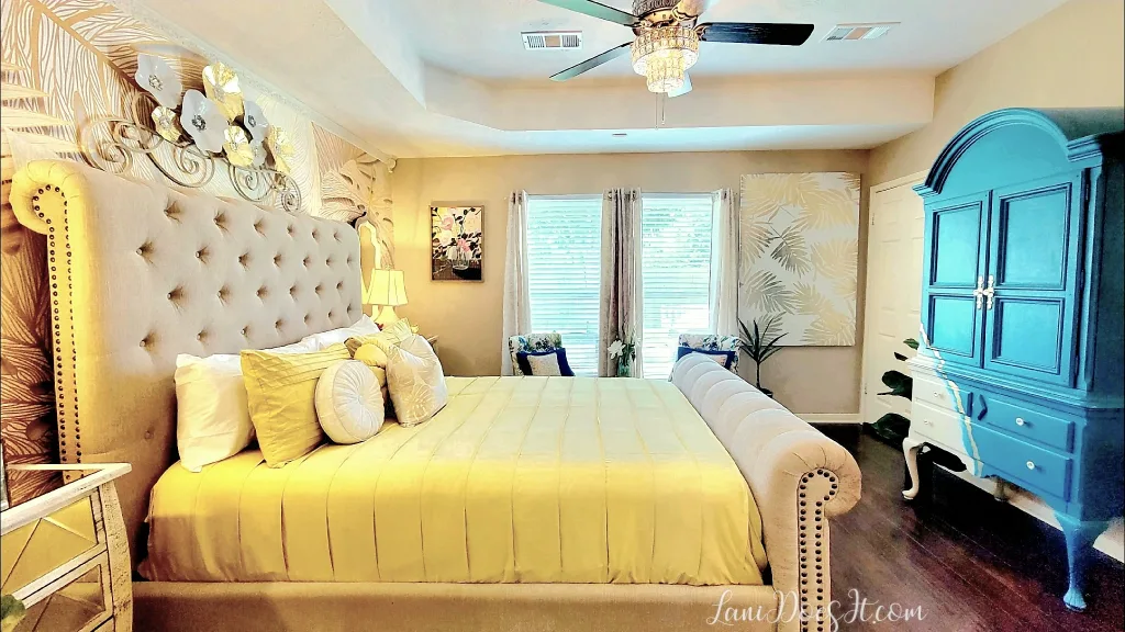 How A Tropical Mural Transformed My Bedroom Into A Luxury Oasis - Lani Does It