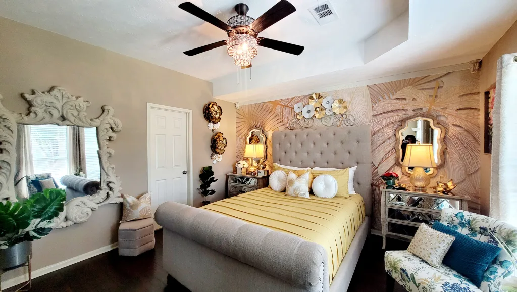 How A Tropical Mural Transformed My Bedroom Into A Luxury Oasis - Lani Does It