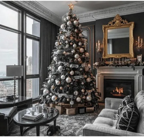 How to Style Black and White Christmas Decor That Feels Luxe, Not Basic