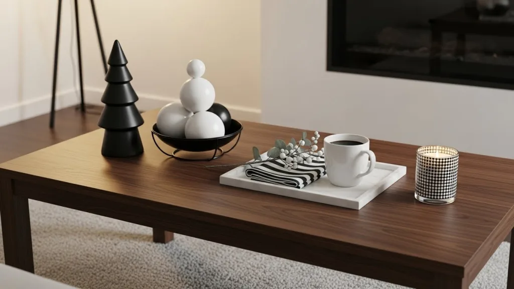 How to Style Black and White Christmas Decor That Feels Luxe, Not Basic