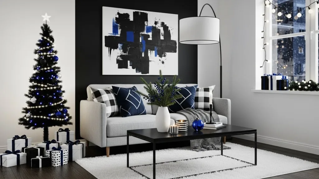 How to Style Black and White Christmas Decor That Feels Luxe, Not Basic