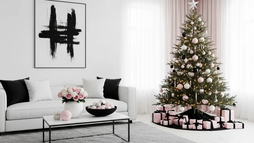 How to Style Black and White Christmas Decor That Feels Luxe, Not Basic