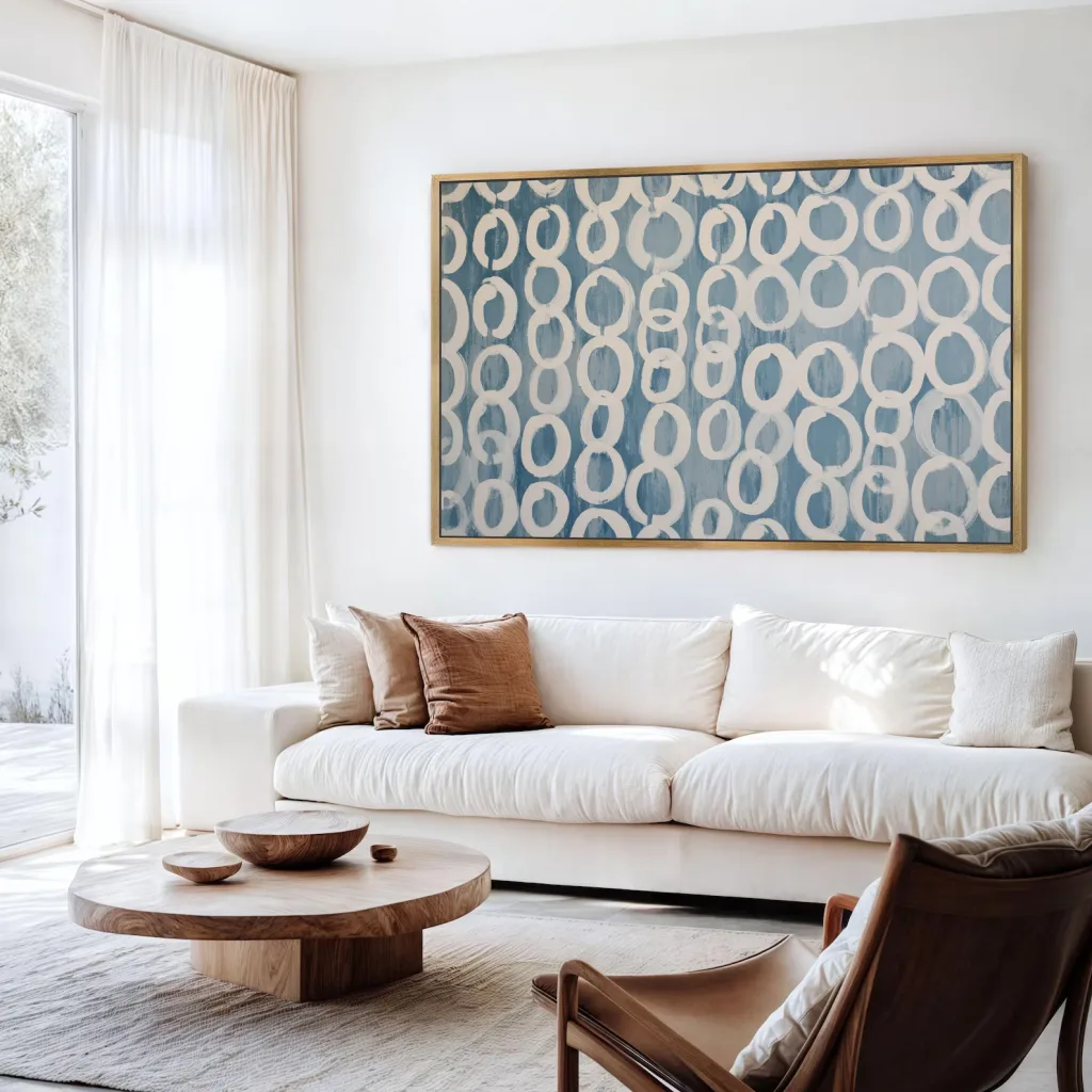 Abstract contemporary oversized wall art - Big Wall Decor Trend 2026: