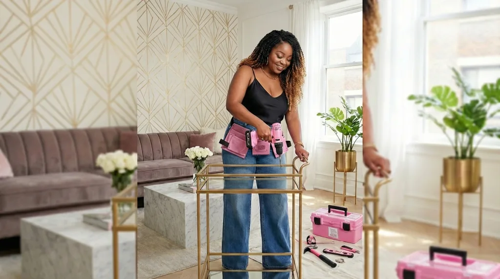 20 Tools Every New Homeowner Should Own: chic, feminine must-have home maintenance tools for beginners and stylish DIY homeowners.