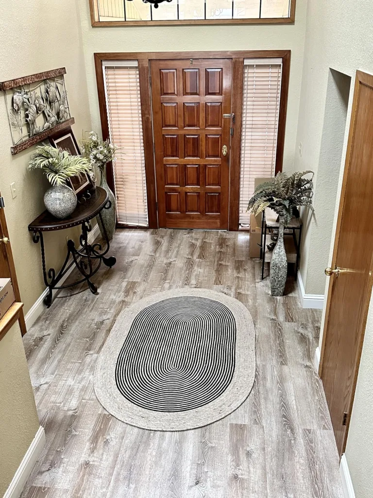 Handmade Country Cottage Reversible Wool Entryway Rug - How to Achieve Country Cottage Style Home on a Budget