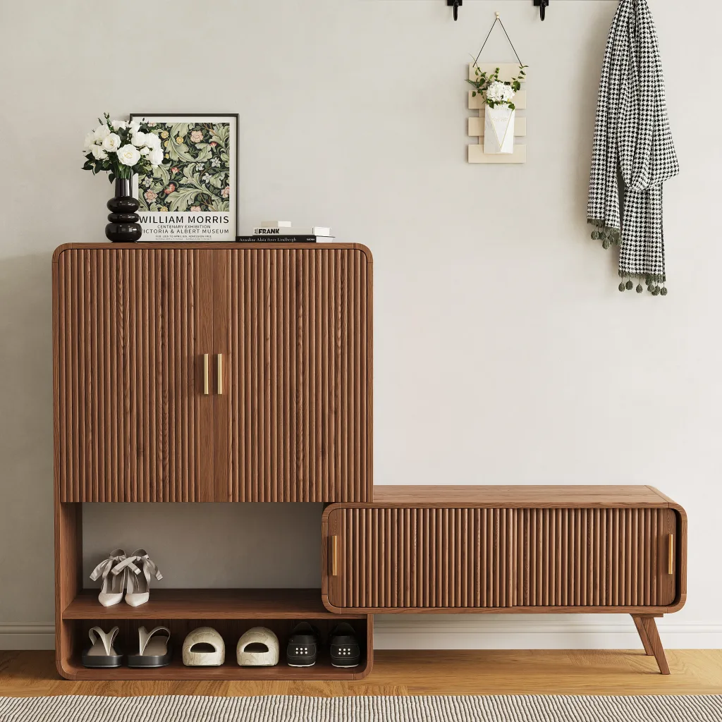 The Honest Truth About the 60-30-10 Rule in Interior Design - Versatile Shoe Wood Cabinet for Entryway Ideas