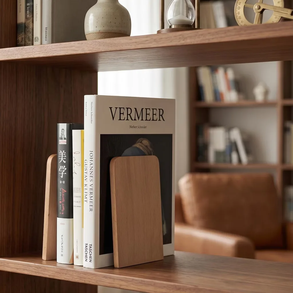 Minimalist Book Holder for Bookshelf