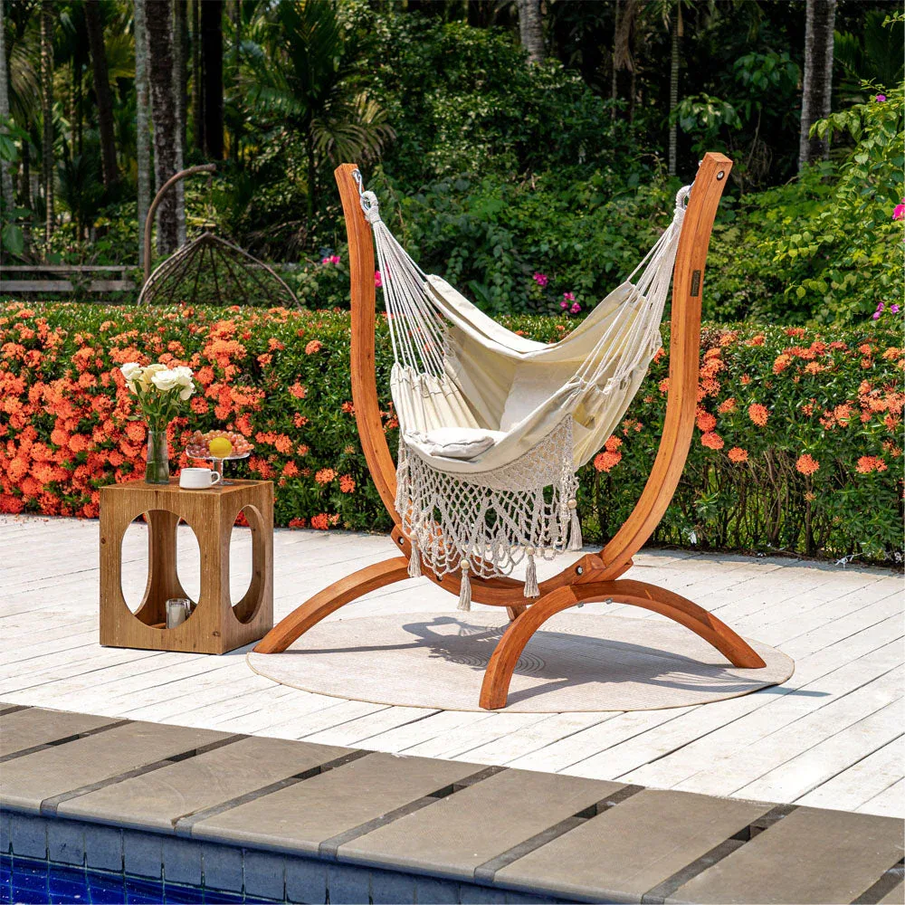 Hammock Chair with Wooden Stand