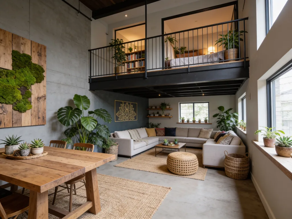 Biophilic-Minimalistic-Urban-Loft-with-Cool-and-Netural-Tones-and-a-Pop-of-Boho-Style - Lani Does It