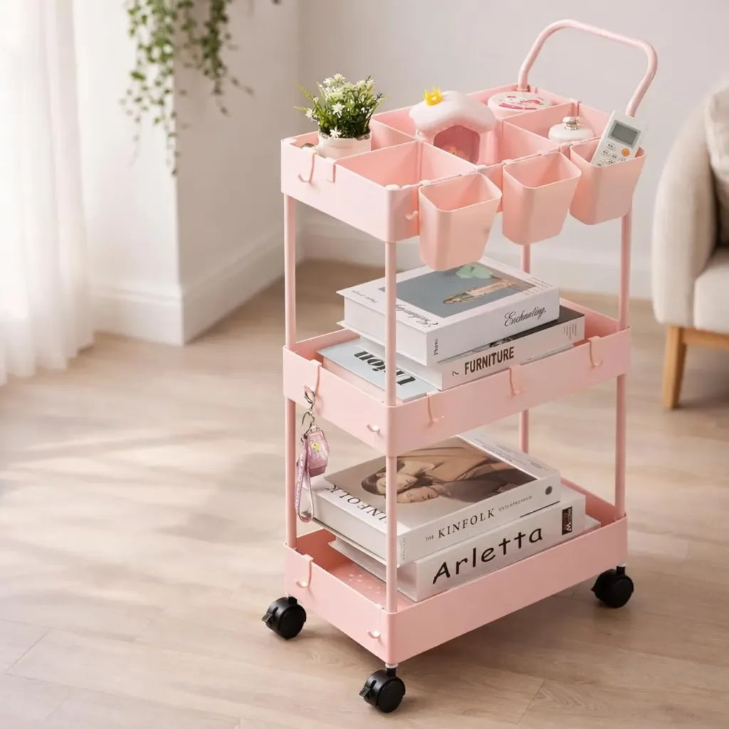 Slim Rolling Cart Ideas For Small Space Organization And Storage - The Lazy Girl’s Easy Guide to a Tidy Home