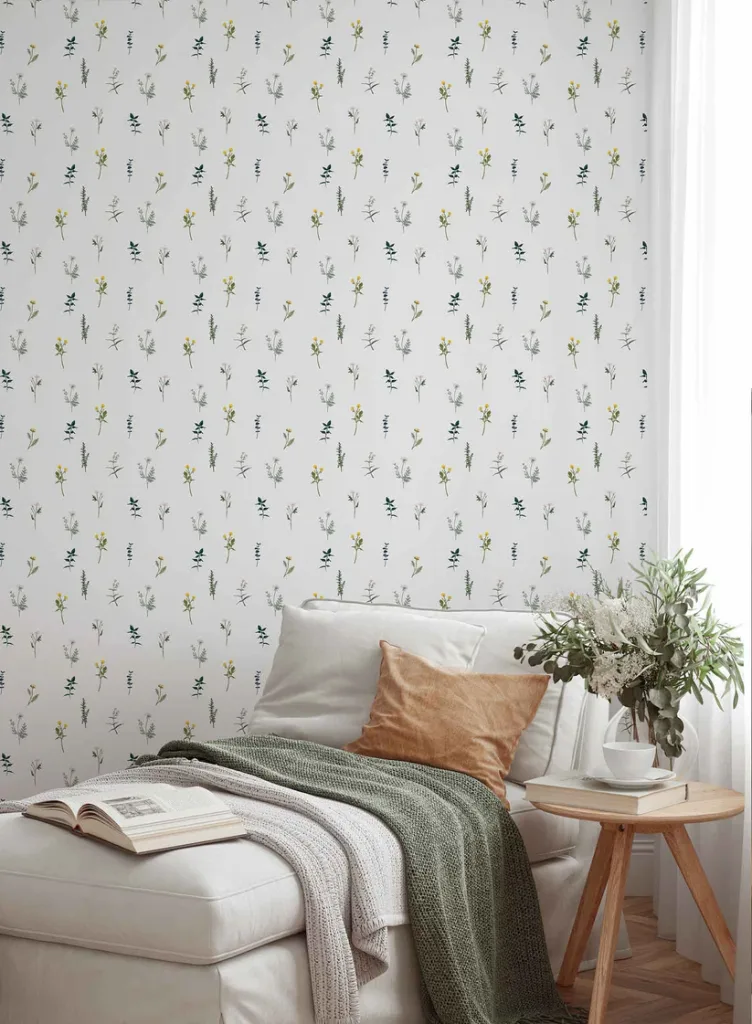 Removable Floral Peel-And-Stick Wallpaper For Easy Renter-Friendly Wall Decor - Interior Designer Secrets for Making Any Space Feel Luxurious