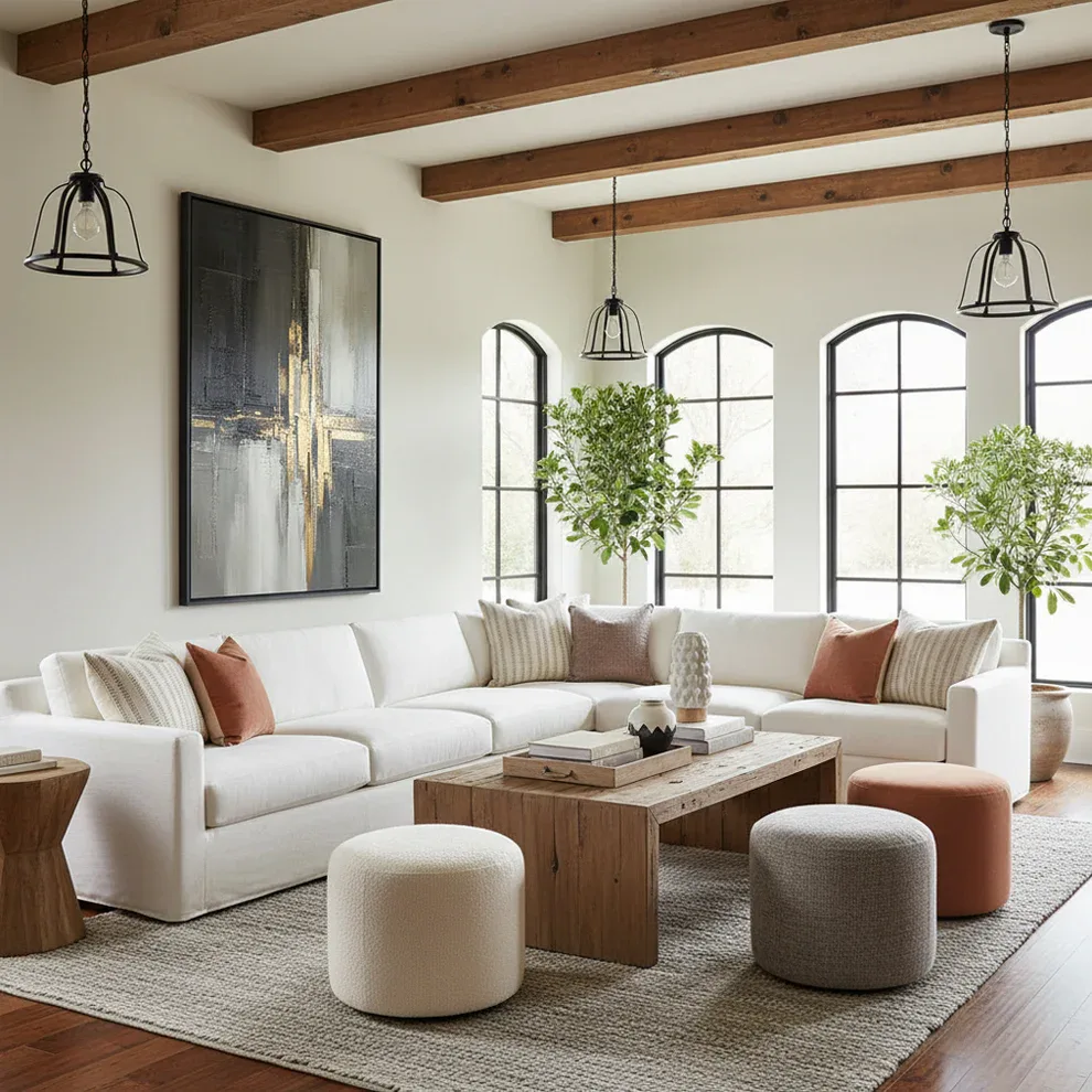 Modern Abstract Design Perfect for Modern Living Rooms - Interior Designer Secrets for Making Any Space Feel Luxurious