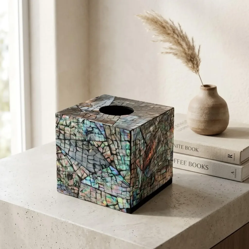 High-End Inlay Napkin Holder for Living Room Ideas for Luxury Home - Interior Designer Secrets for Making Any Space Feel Luxurious