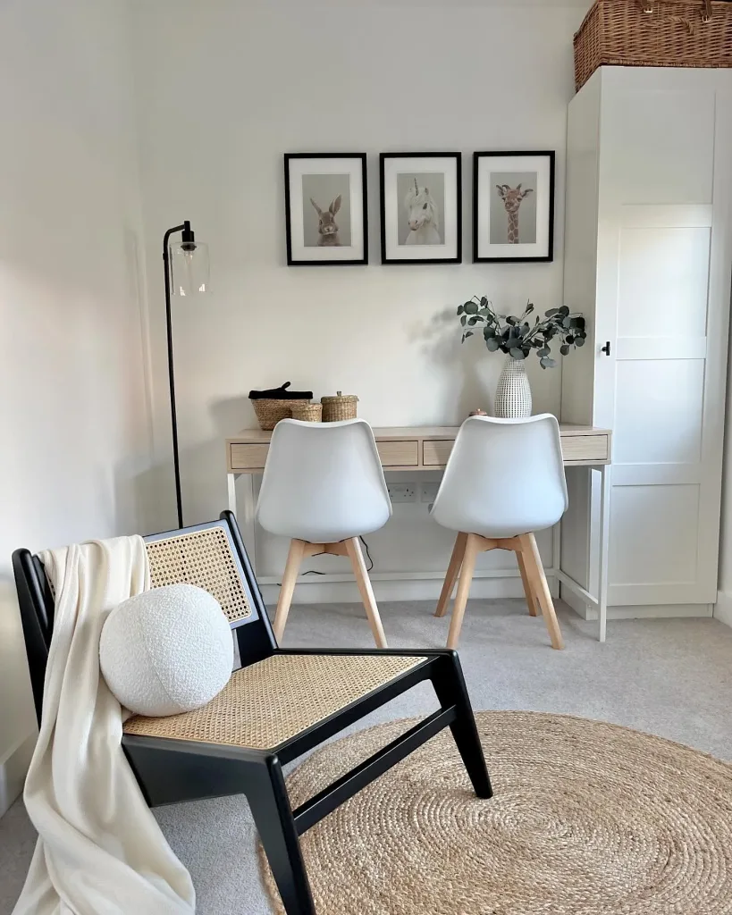 Handmade Rattan Chair With Rustic Japandi-Inspired Design - Interior Designer Secrets for Making Any Space Feel Luxurious