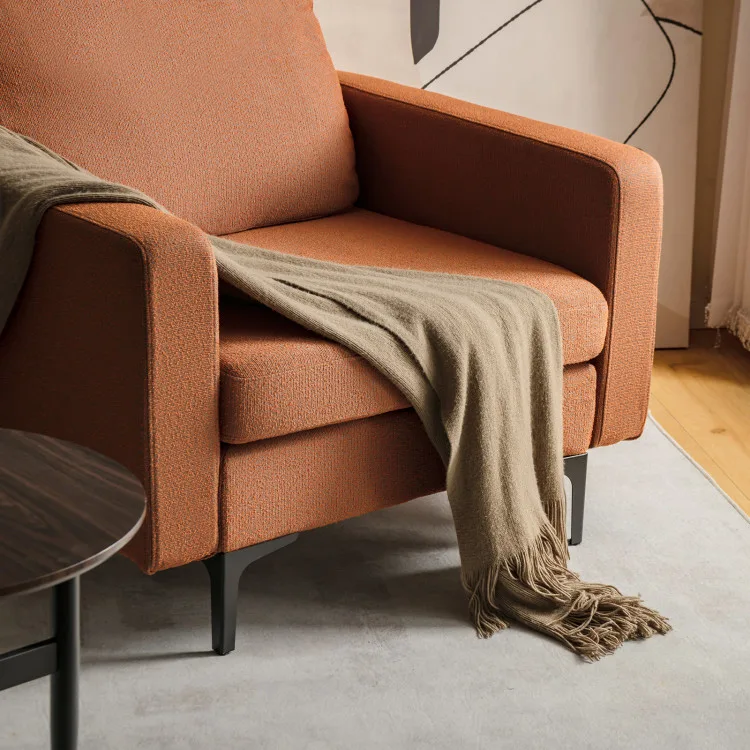 Modern Accent Chair Orange Pattern Ideas For Home Design - How to Mix Patterns and Textures the Right Way