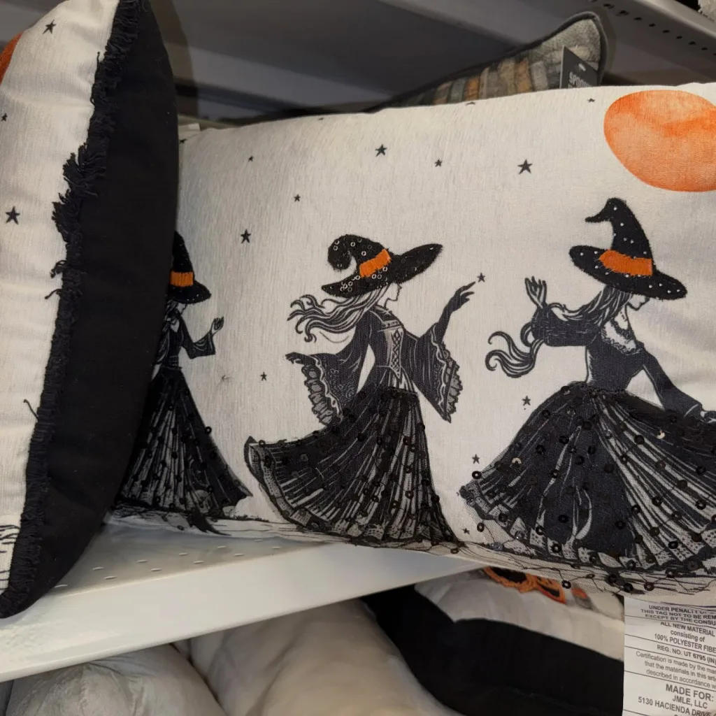 Ross Witch Pillow - Stunning Halloween Grandin Road Dupes You Can Actually Afford
