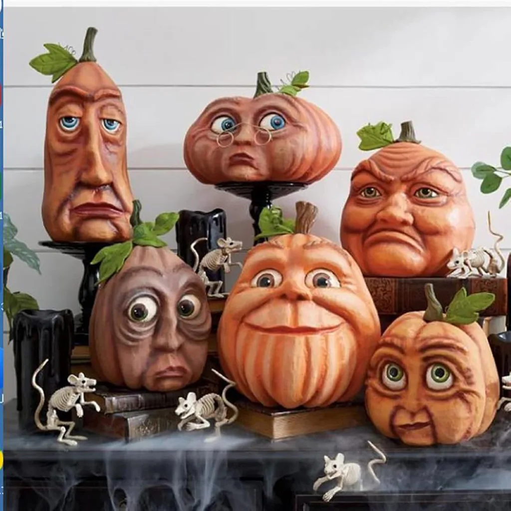 Amazon Expressive Pumpkin Family Decor Ideas - Stunning Halloween Grandin Road Dupes You Can Actually Afford