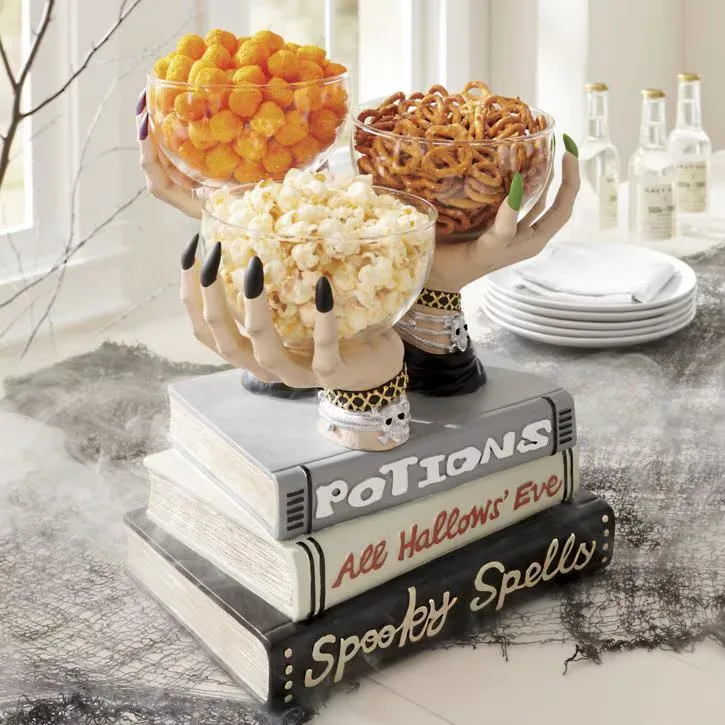 Amazon Halloween Witch Hands Resin Snack Bowl - Stunning Halloween Grandin Road Dupes You Can Actually Afford