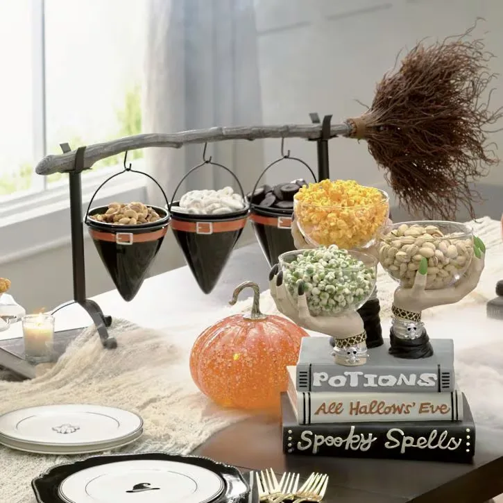 Grandin Road Witch Hands Snack Bowl Stand - Stunning Halloween Grandin Road Dupes You Can Actually Afford