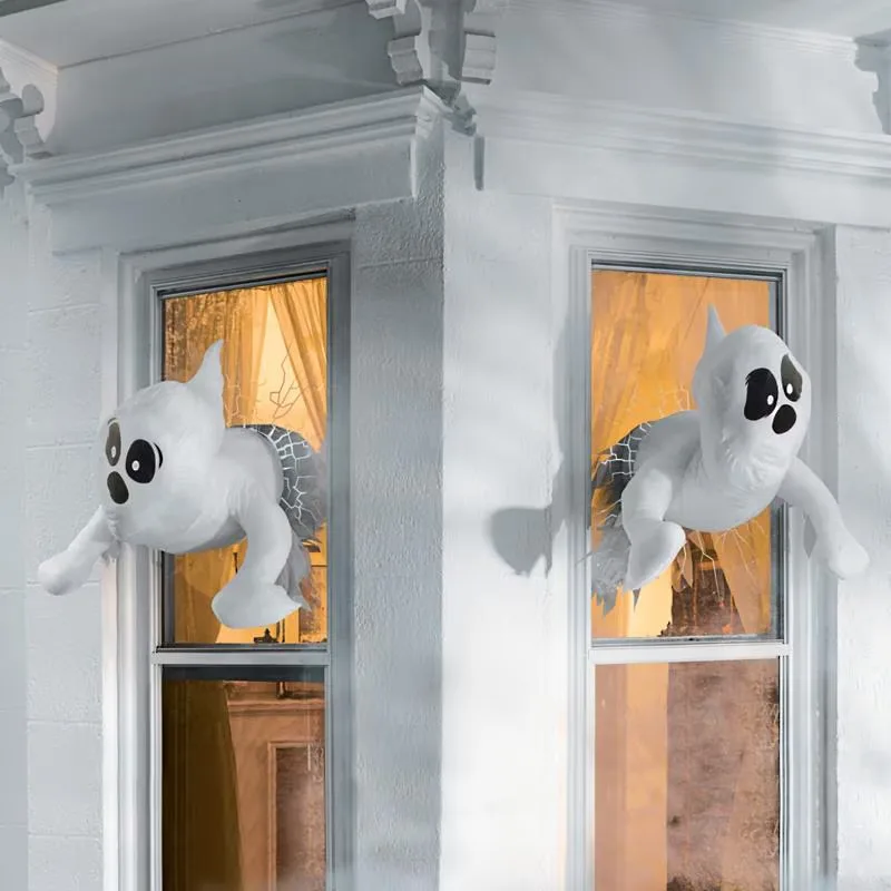 Stunning Halloween Grandin Road Dupes You Can Actually Afford - Grandin Road Halloween Window Crashing Ghosts