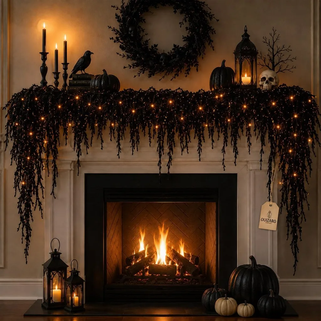 Stunning Halloween Grandin Road Dupes You Can Actually Afford - Amazon Halloween Lighted Drip Creepy Vine Garland