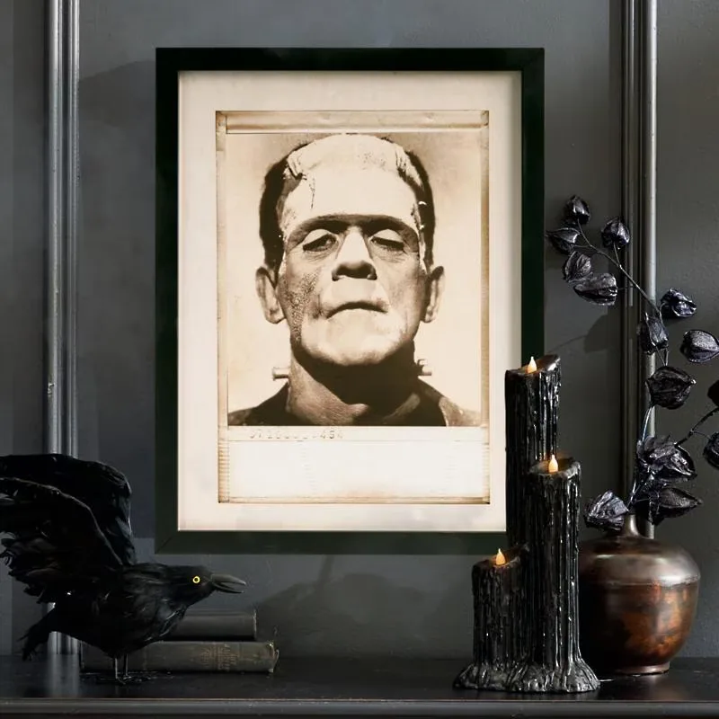 Stunning Halloween Grandin Road Dupes You Can Actually Afford - Grandin Road Framed Frankenstein Wall Art