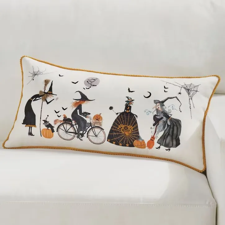Halloween Witch Ladies Pillow - Stunning Halloween Grandin Road Dupes You Can Actually Afford