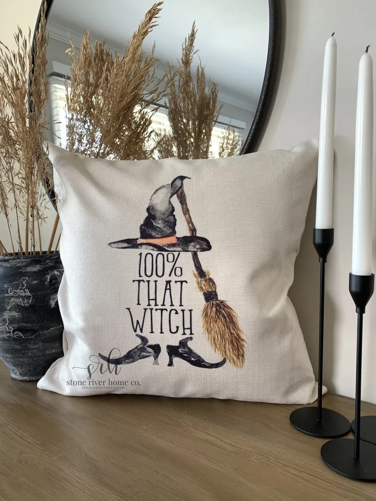 That Witch Halloween Pillow Cover - Stunning Halloween Grandin Road Dupes You Can Actually Afford