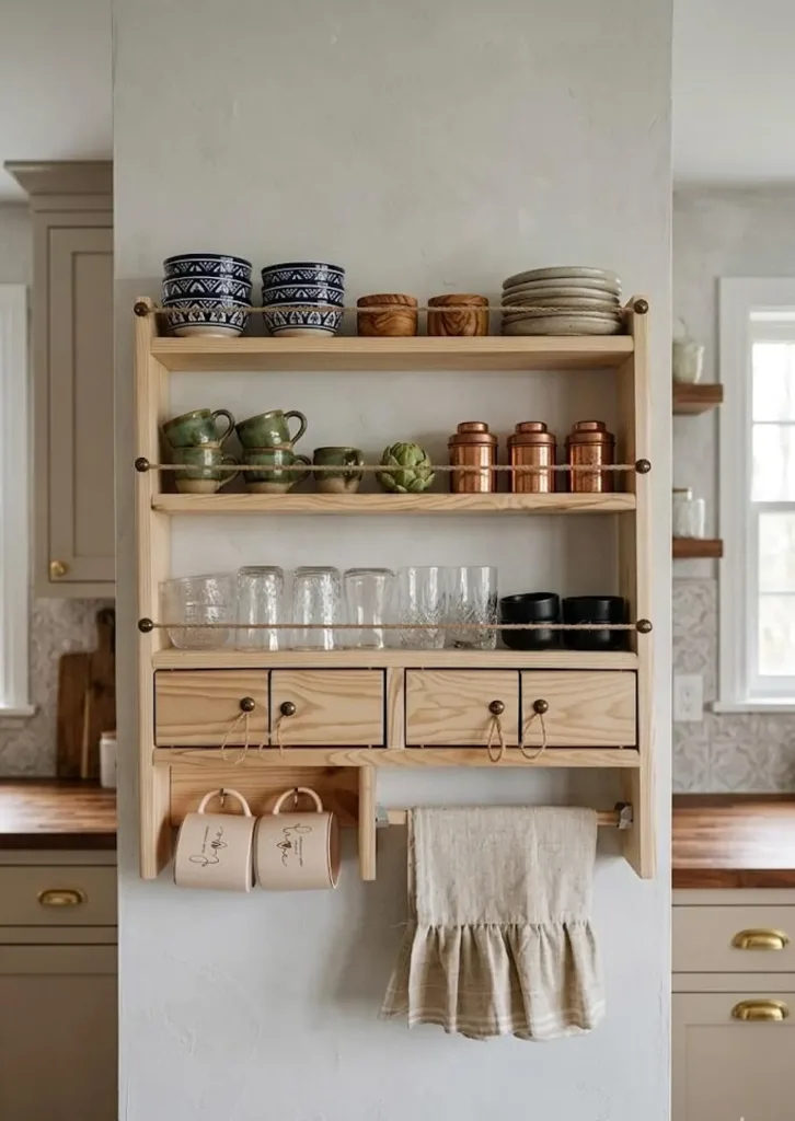 Kitchen Rack Inspiration For An Organized And Stylish Kitchen - How to Make Your Kitchen Look Expensive on a Budget