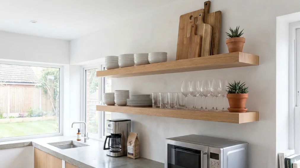 Modern Open Shelve Design Ideas For Practical Kitchen - How to Make Your Kitchen Look Expensive on a Budget