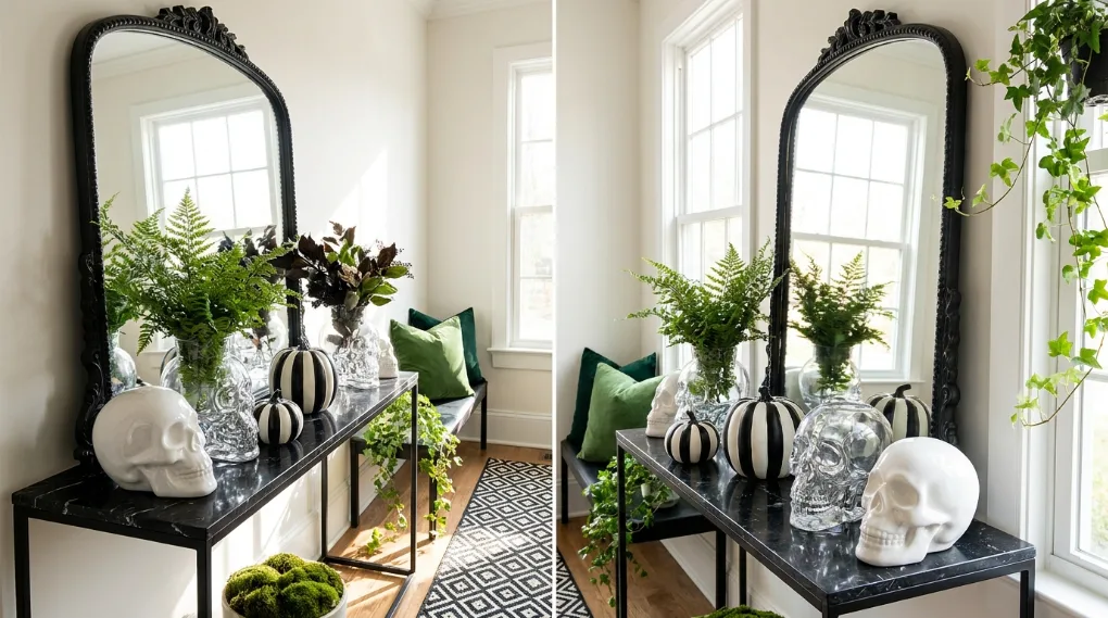 Entryway Halloween Decor Inspiration - Beautiful Ways to Use Skeletons in Your Halloween Decor