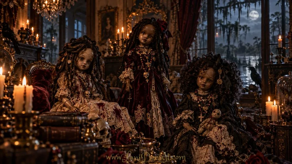 Creepy Porcelain Dolls - Elegan Goth Spooky Intereior Design