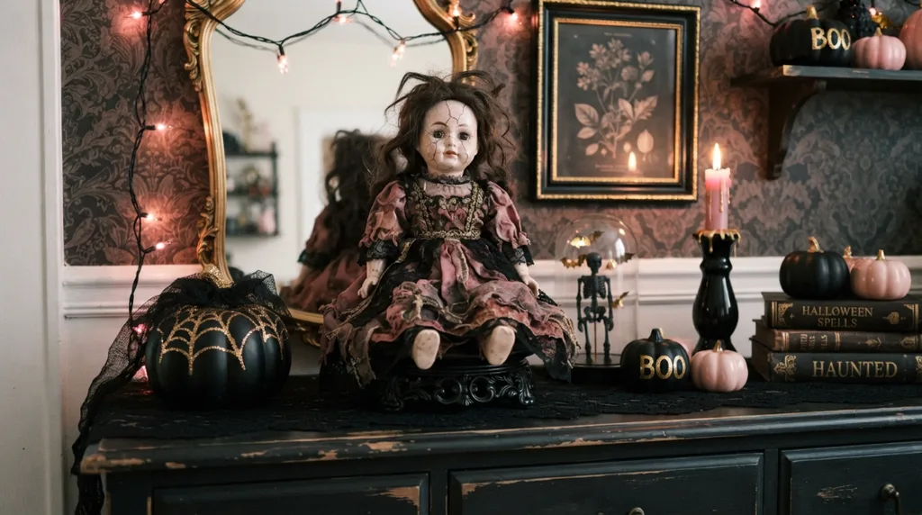 Cracked Porcelain Doll Display - Halloween Doll Decor Ideas That Are Creepy in the Best Way