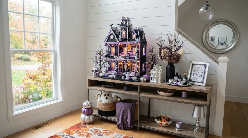 Haunted Dollhouse Halloween Scene - Halloween Doll Decor Ideas That Are Creepy in the Best Way