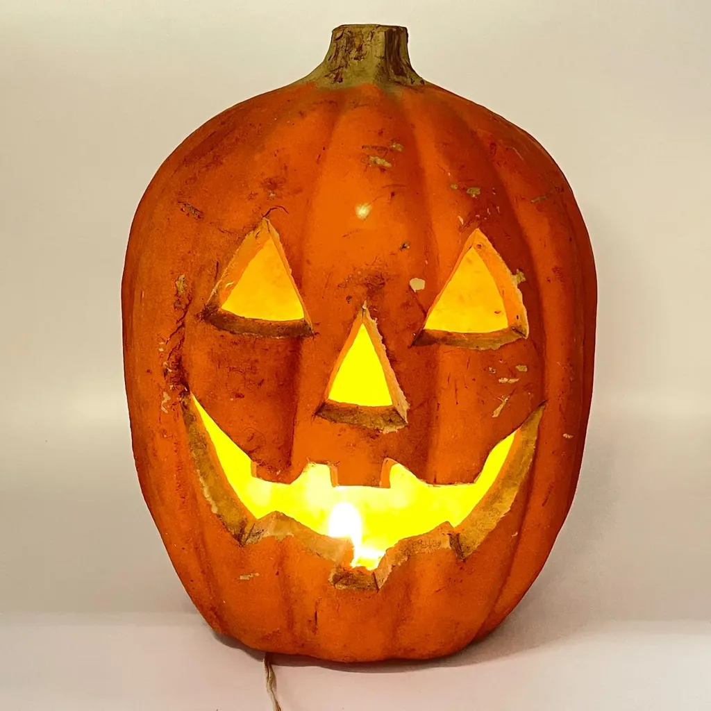 Vintage Gemmy Foam Jack-O-Lantern Pumpkin Halloween
