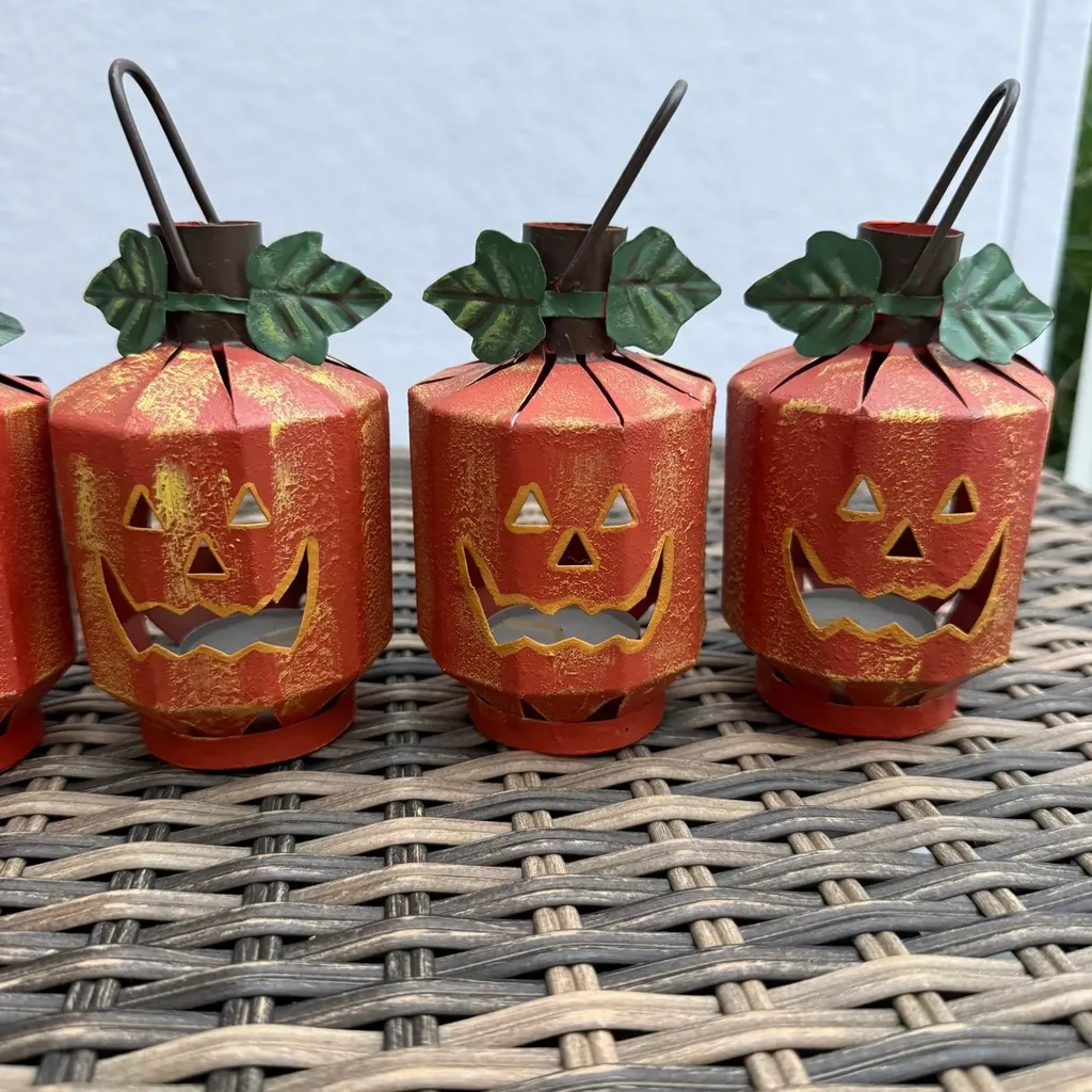 Vintage Metal Jack O Lantern